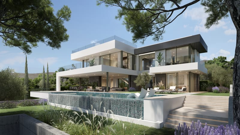 Luxury Villa with Panoramic Sea &amp; Golf Views – Completion 2027, Artola Alta, Marbella