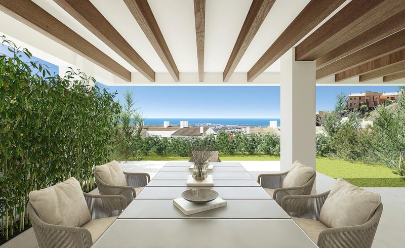 Appartements avec vue panoramique sur le golf et la mer