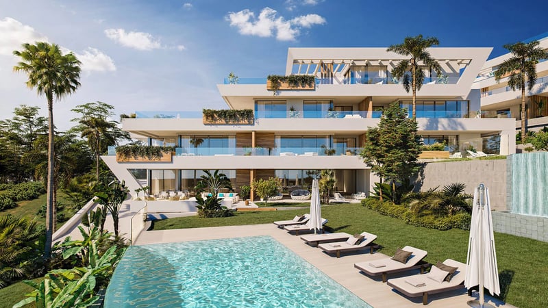 Appartements de luxe avec vue sur la mer et la montagne