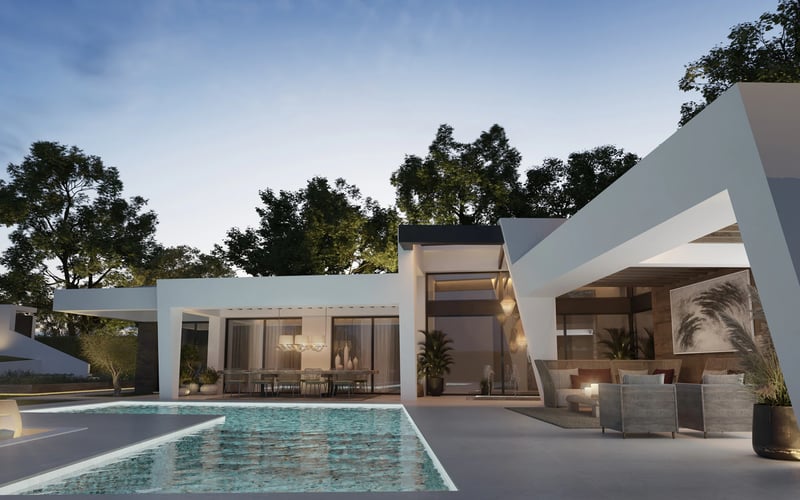 Modern Villa with Private Heated Pool