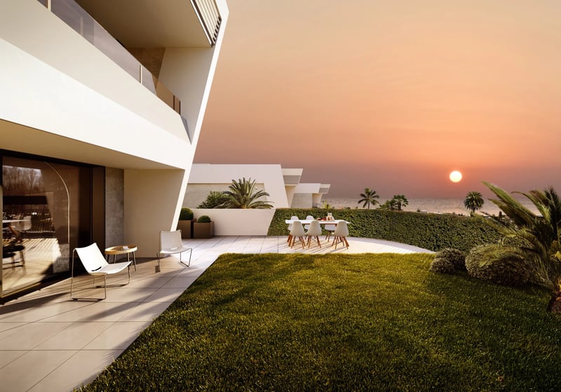 Townhouses with Golf and Sea Views