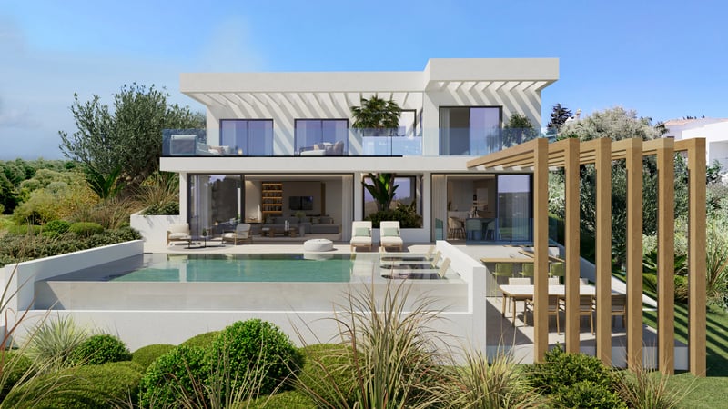 Contemporary Villas with Golf and Sea Views