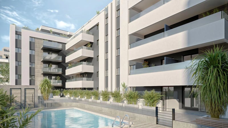 Apartments with Terraces and Parking Included
