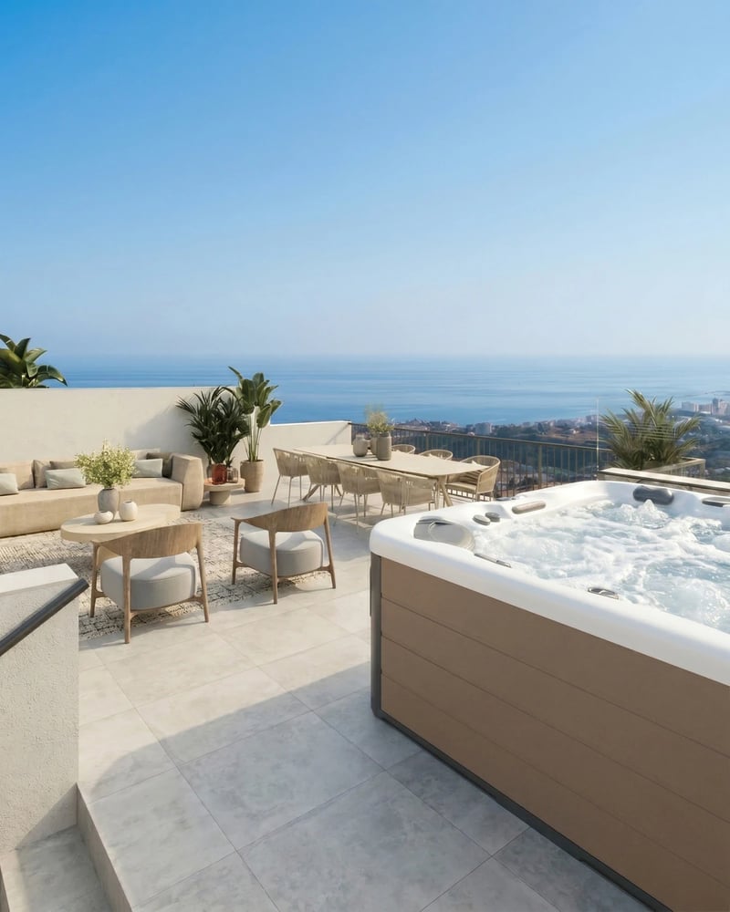 Villas with Sea Views and Rooftop Jacuzzis