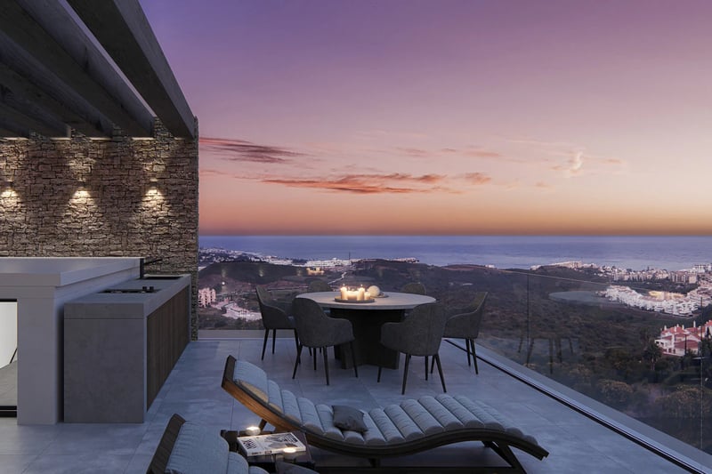 Apartamentos con vistas al mar y piscina infinita
