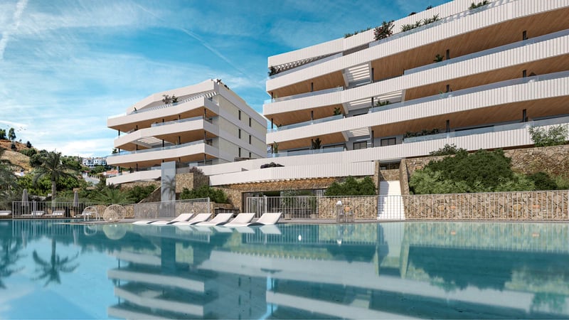 Apartments with a Beach-Style Pool