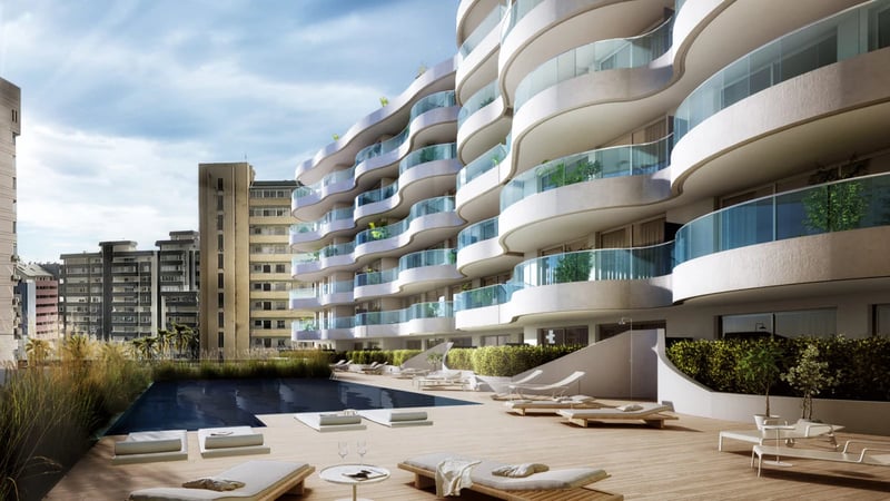 Pajūrio apartamentai su didelėmis terasomis