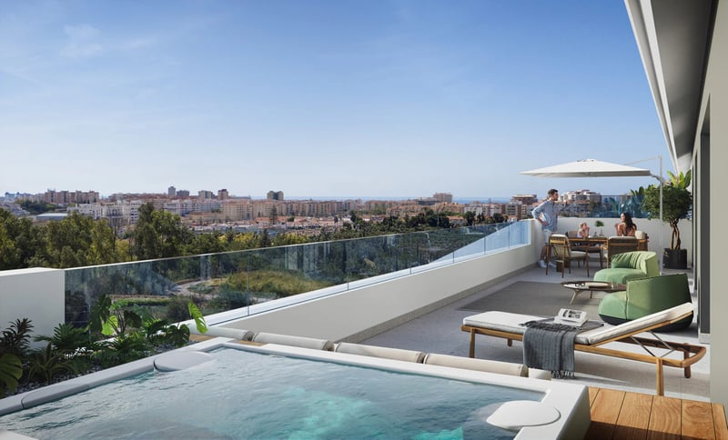 Penthouses with Large Private Terraces