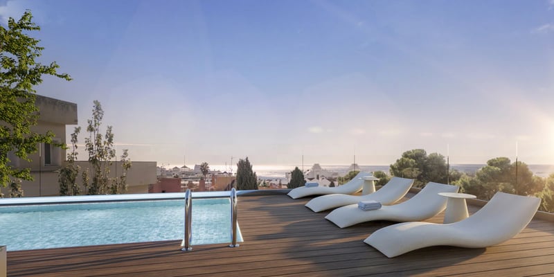 Apartments with Sea Views and Rooftop Pool